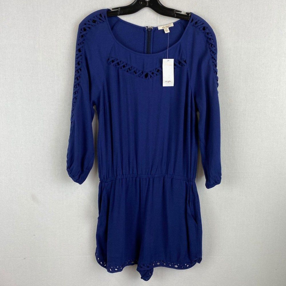 ELLA MOSS Navy Romper NWT